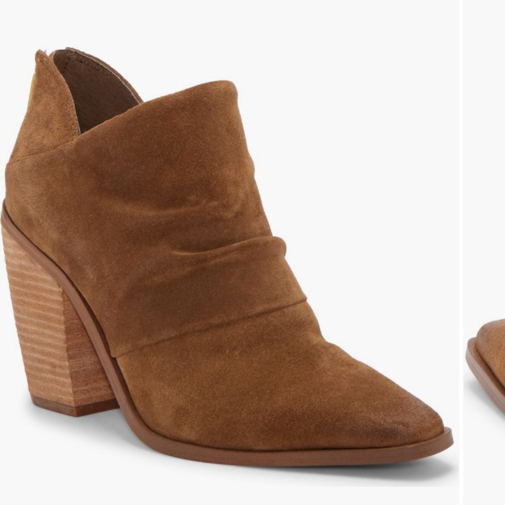 BNWB Vince Camuto Ainsley Brown Suede Ankle Boots size 10